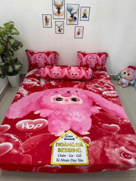 Bộ ga thun lạnh Thỏ Đỏ