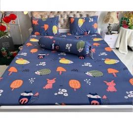 Bộ ga thun lạnh NHÍM XÁM